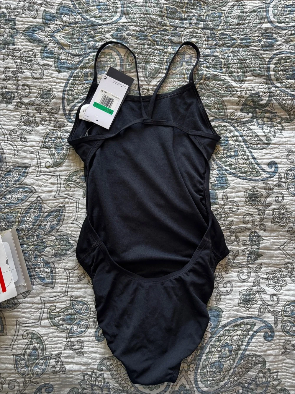 Nike Black Hydrastrong Cutout One-Piece Swimsuit size 30 (small)